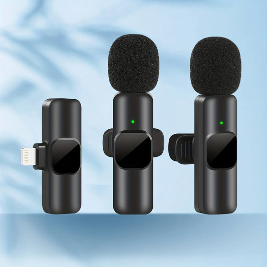 Mini Portable Microphone -  Video Recording Mini Lapel Mic Wireless 